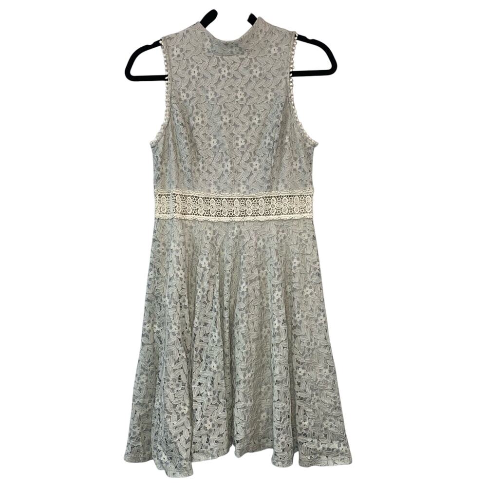 Altar’d State Lace Fit Flare Dress Cream Sleeveless Boho Medium